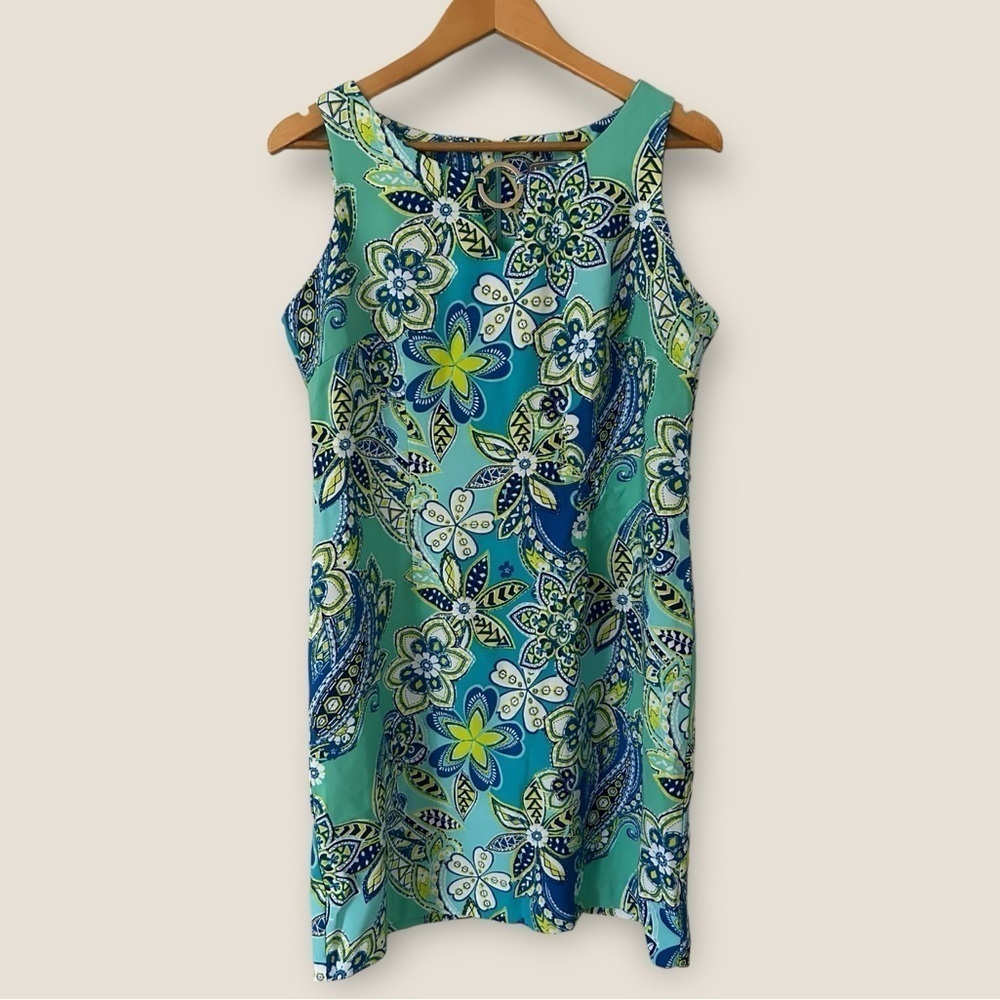 Laura Petites Floral 80s Cocktail Dress
